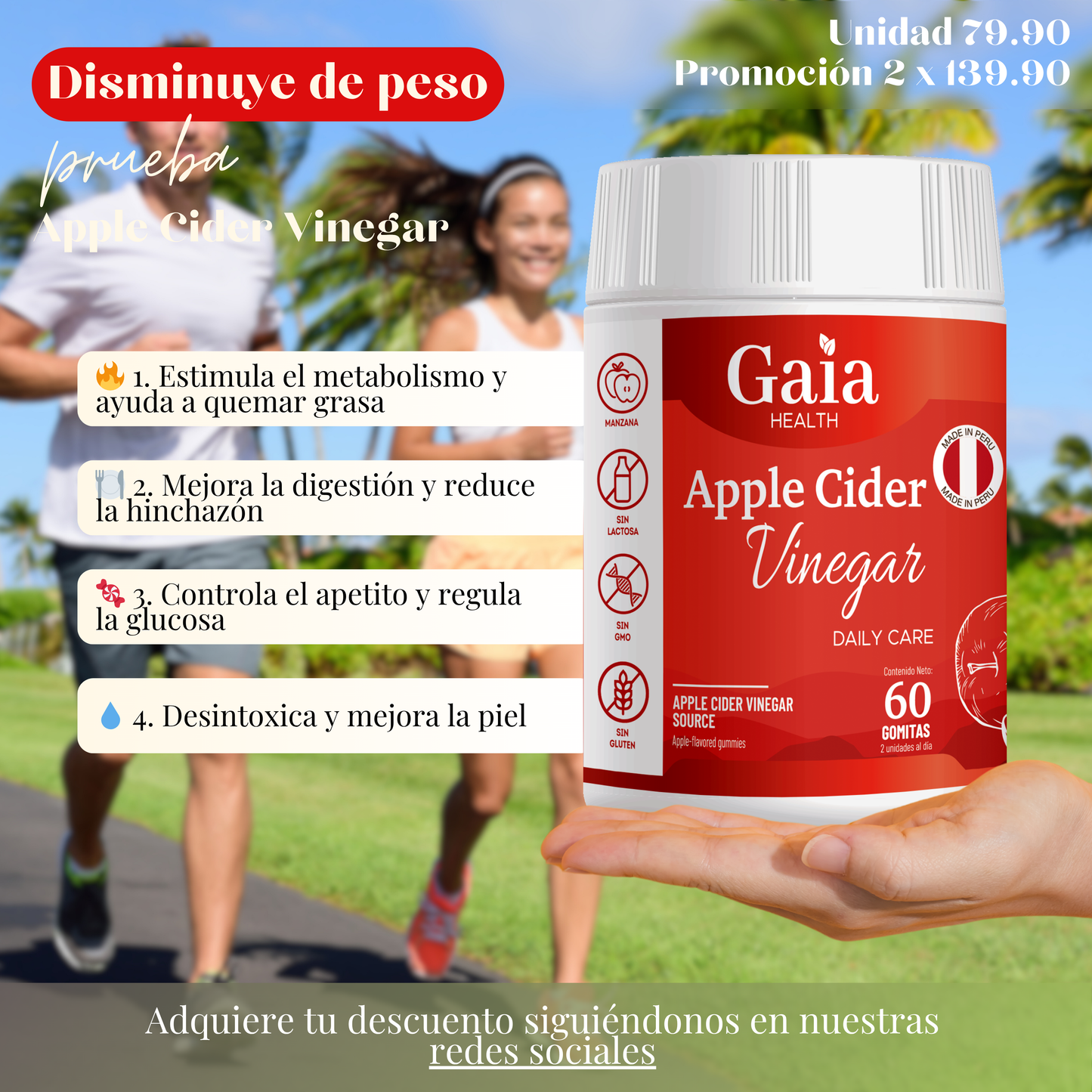 Vinagre de Manzana Fit – Super Gomitas para Digestión y Control del Apetito