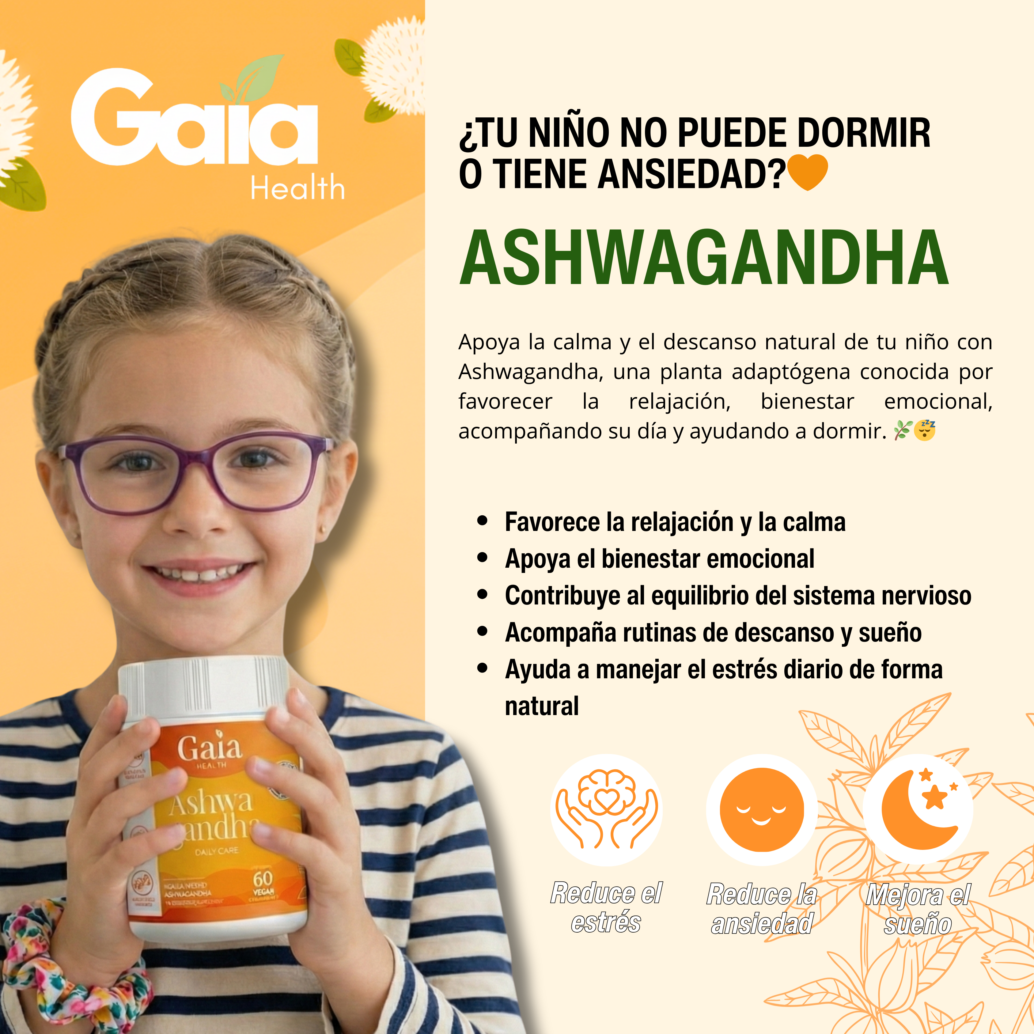 Ashwagandha - Gomitas para Estres y Insomnio
