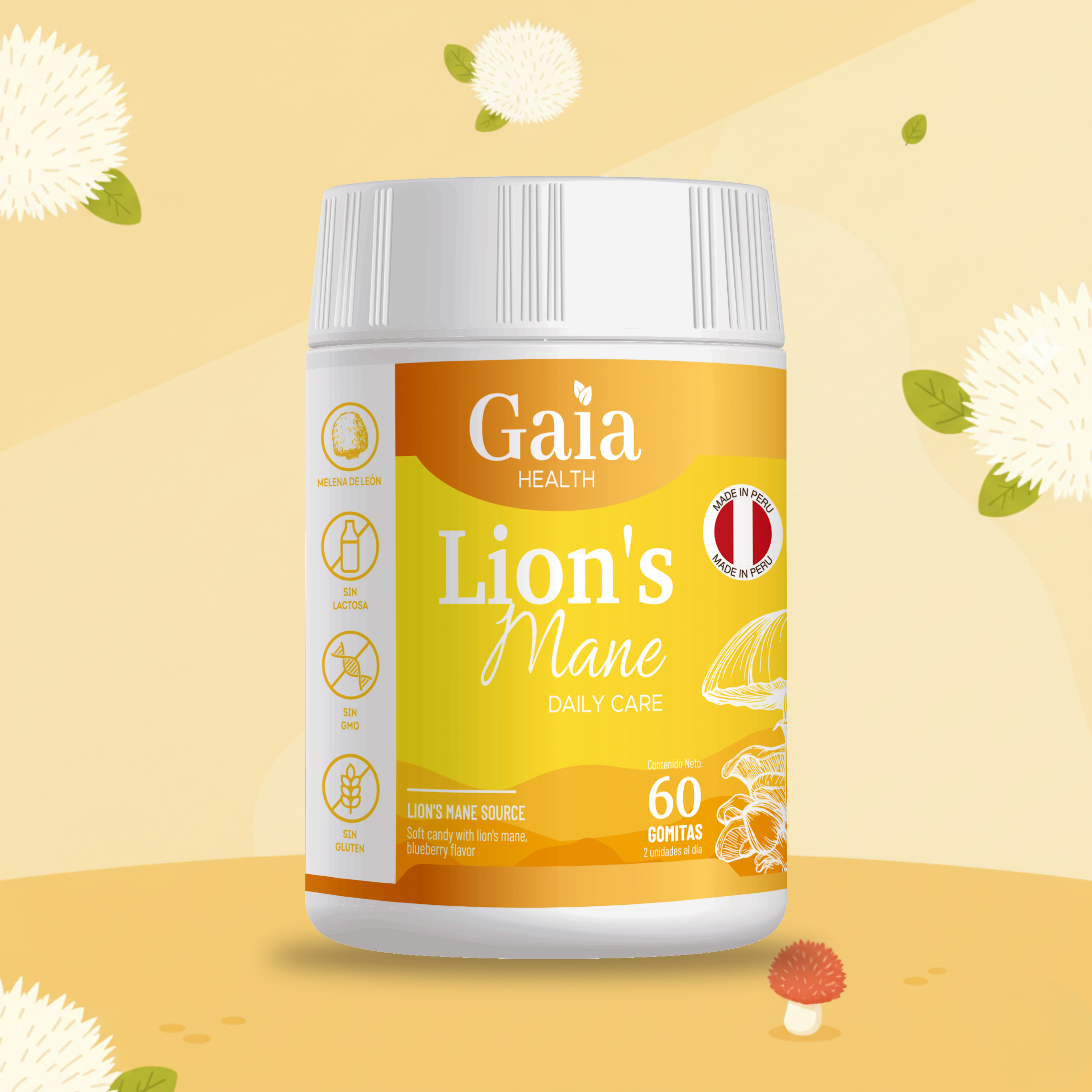 Melena de León - Gomitas para Memoria y Concentración