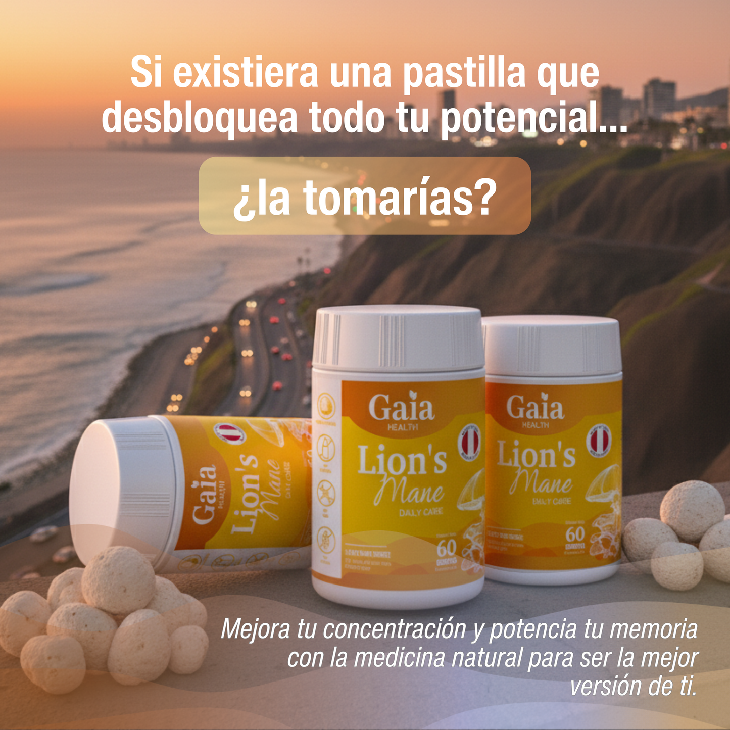 Melena de León Adults - Capsulas para Memoria y Concentración